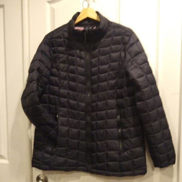 Reebok Black Quilted Jacket size Large - Picture 4 of 5